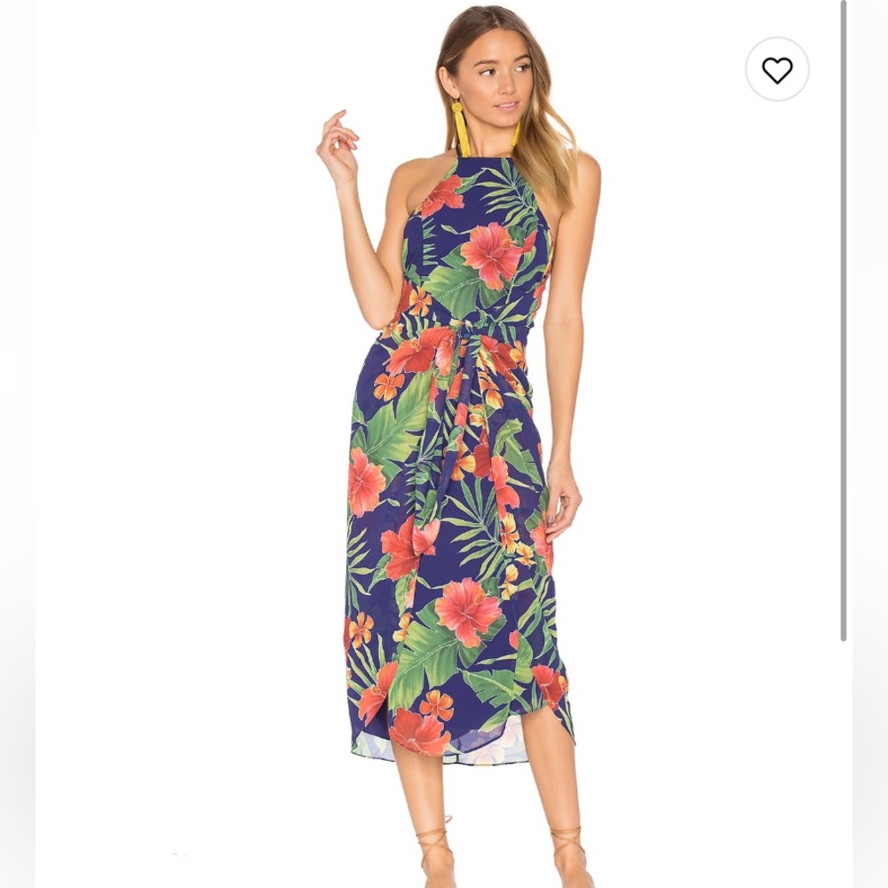 Privacy Please Floral Midi Dress. Size Small.